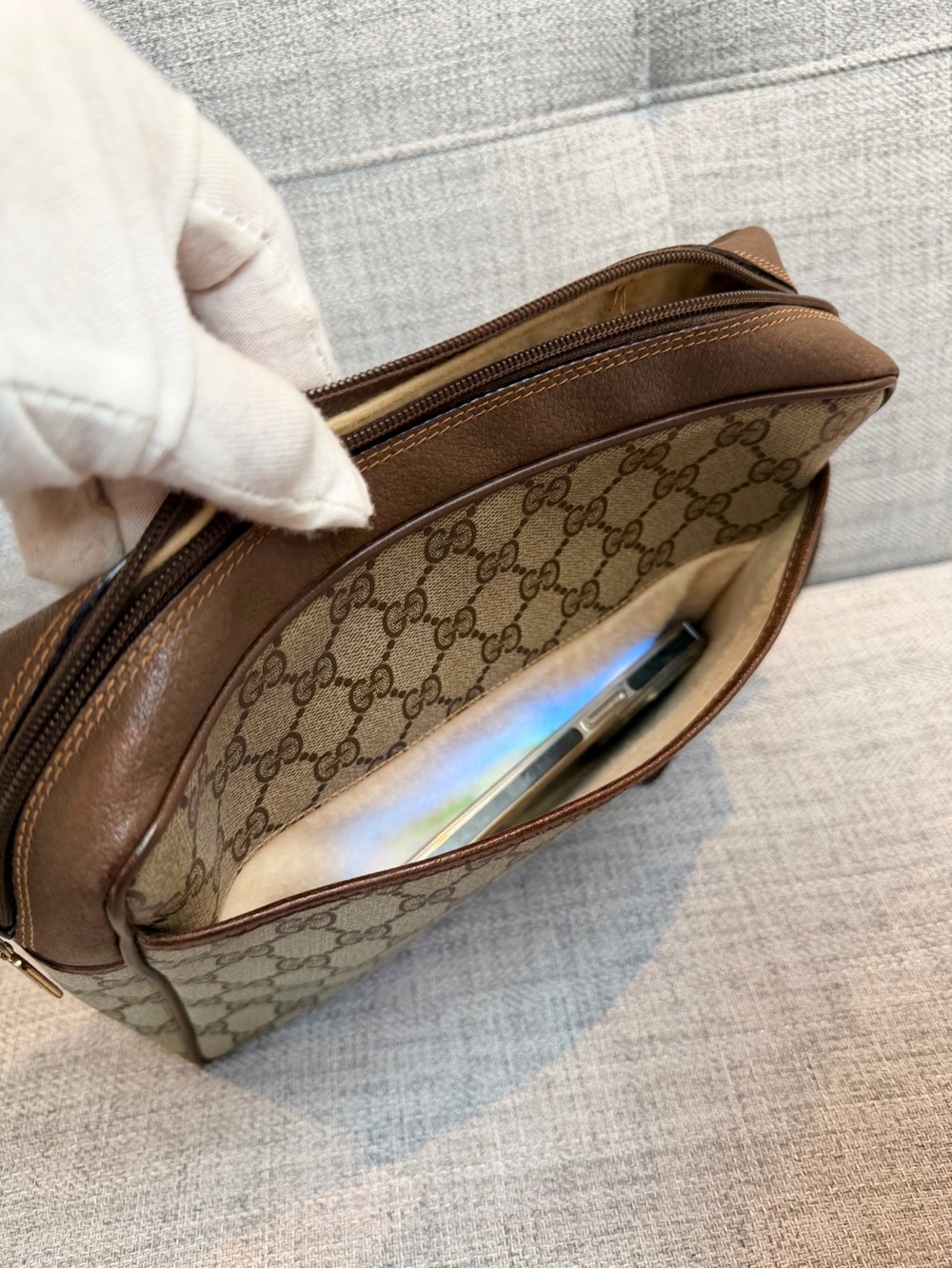 Gucci GG Monogram Accessory Collection Wristlet Clutch - Picture 14 of 16